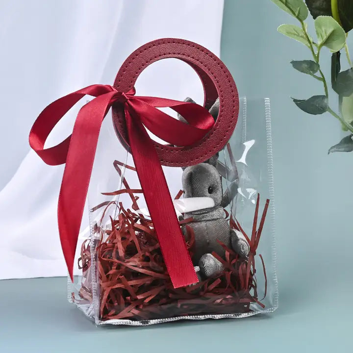 Elegant Wine Red Gift Bag