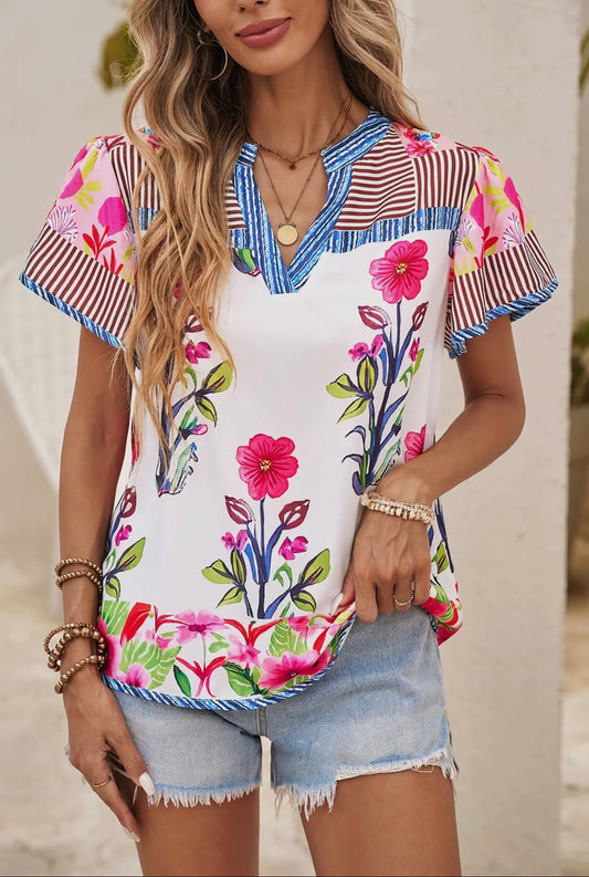 Floral Fusion Blouse