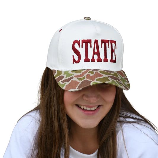 Lulu Mac MSU Bulldogs State Cap – Dark Camo