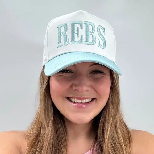 Lulu Mac Ole Miss Rebs Cap – Light Blue