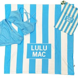 Lulu Mac Blue Darby Beach Towel