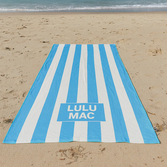 Lulu Mac Blue Darby Beach Towel
