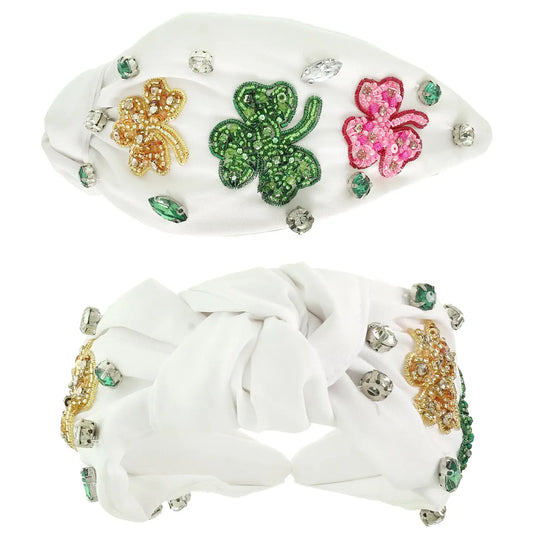 Shamrock Top Knot Headband
