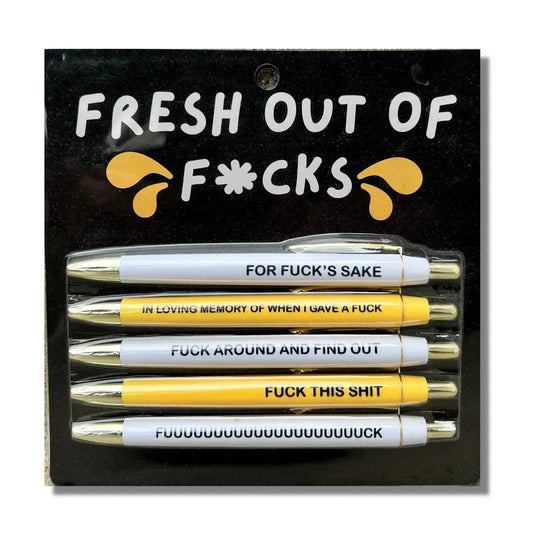 Fresh Out of Fucks Pen Set