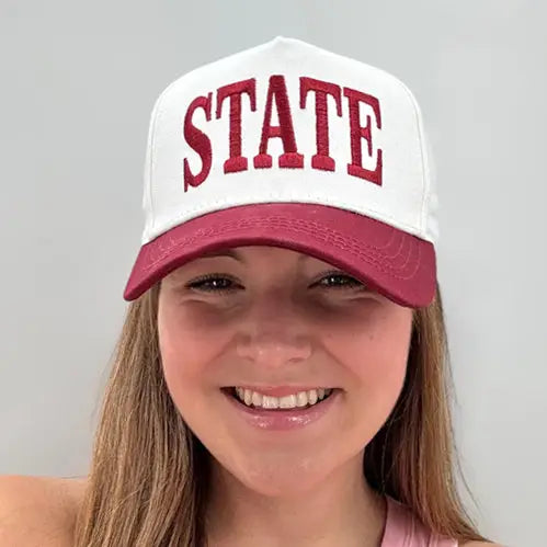 Lulu Mac MSU State Bulldogs Cap – Maroon